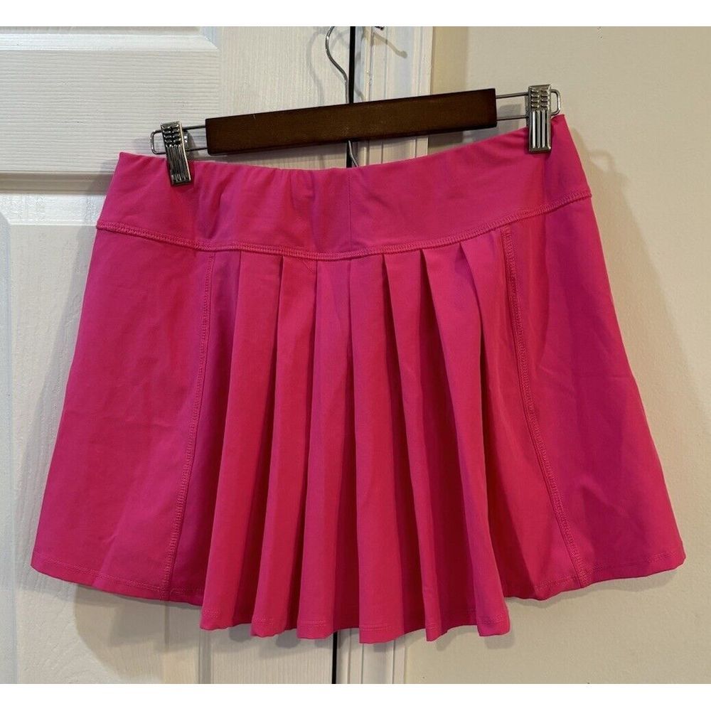 JOFIT Skort Pink Golf Pickleball Sz Medium Pull On‎ Stretch Pleat Pockets